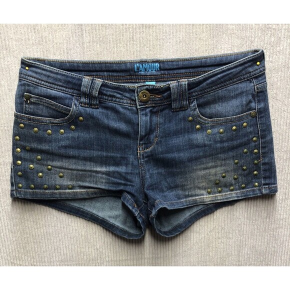 Lamour Juniors Short Shorts Size 9 Studded Vacation - Picture 1 of 9
